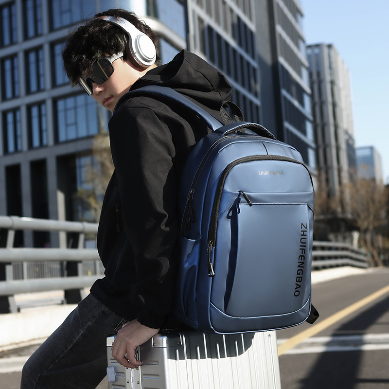 New Film Business Commuter Backpack Large Capacity Computer Backpack Fashion College Student Backpack Elite Leisure Multi functional Bag