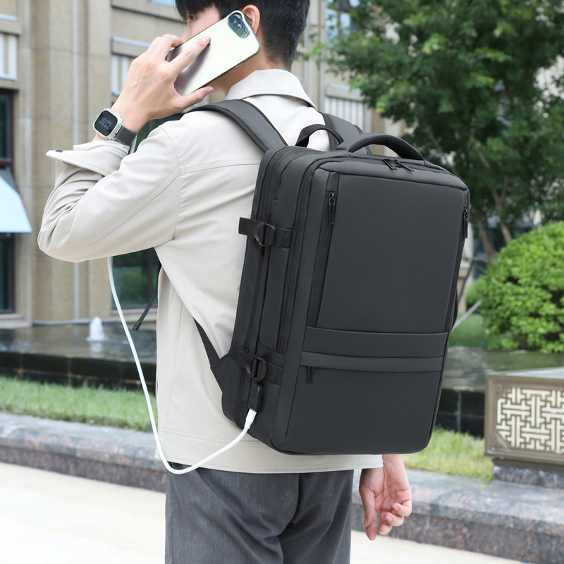 Fashion new sports outdoor bag men s cross border fashion backpack large capacity expandable business backpack travel bag business travel laptop bag
