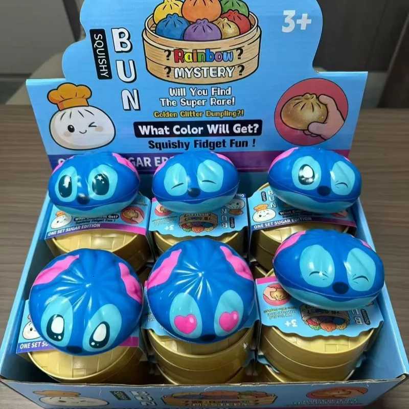Stress 2026 Hot PU Soft Relief Squishy Toy - Cartoon Stitch Slow Rebound Soup Dumpling Blind Box - Simulated Stress Relief C260706