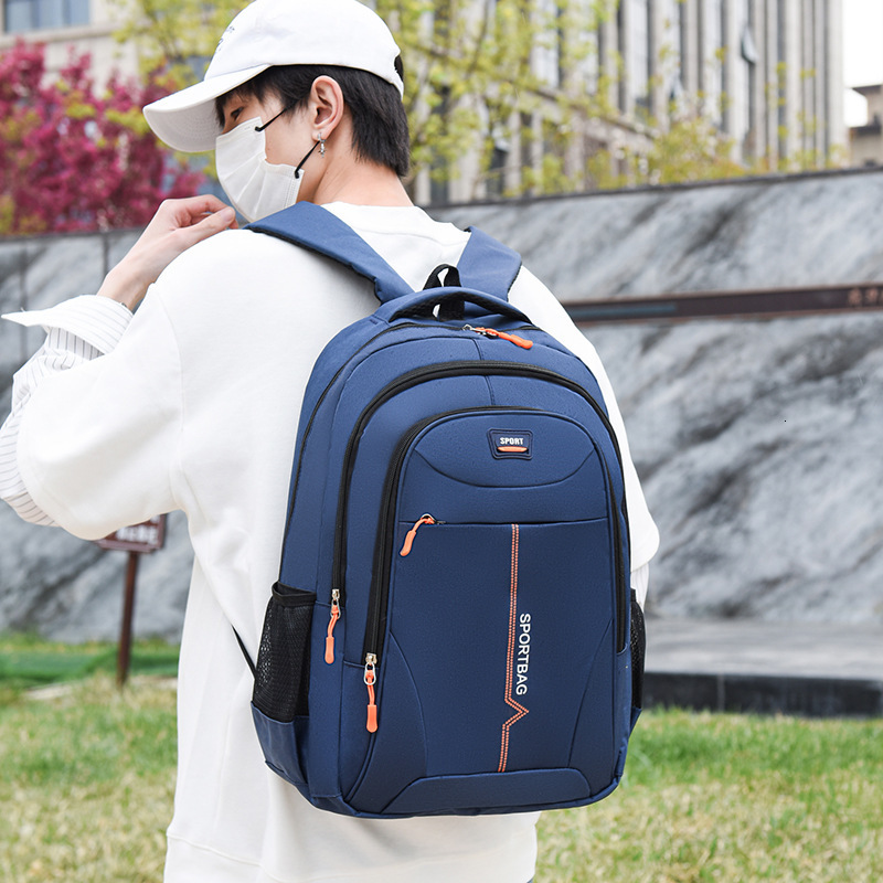 Fashion new luxury leisure backpack with neutral letter printing student backpack outdoor waterproof laptop business backpack sports outdoor bag