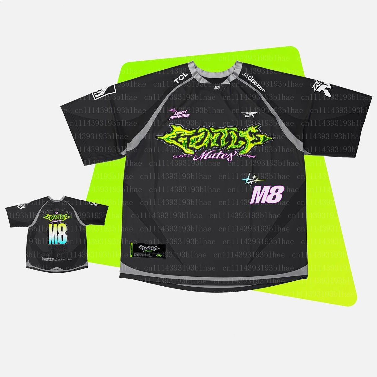 Popluar Esports Fans 2026 M8 Team est T-shirts Fashion 3D Print Short Sleeve Gentle Mates Men Uniform Tees Breathable Tops 260706 - view 7