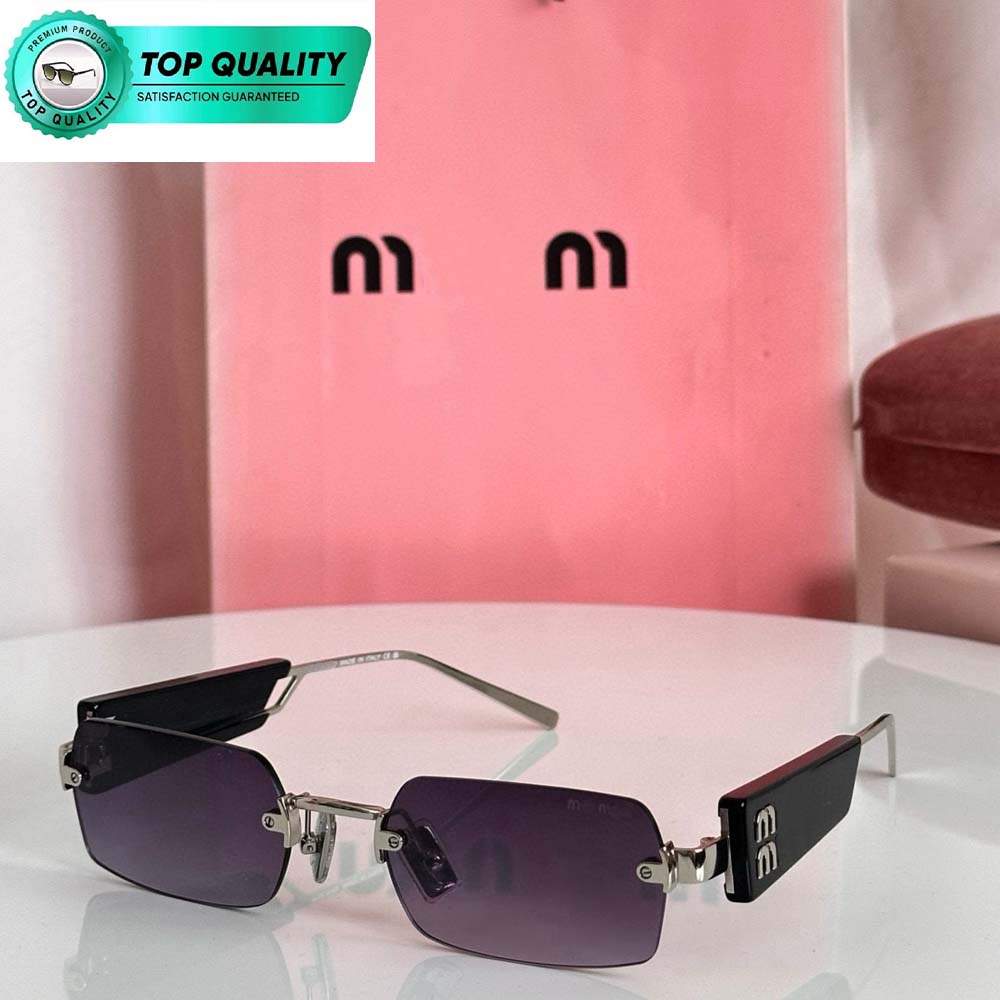 Top Quality Sunglasses For Women Designer Glasses Classic Minimalist Luxury UV400 Polarized Resistant Polarizing Mirror Driving Beach M iu Travel Sunglasses