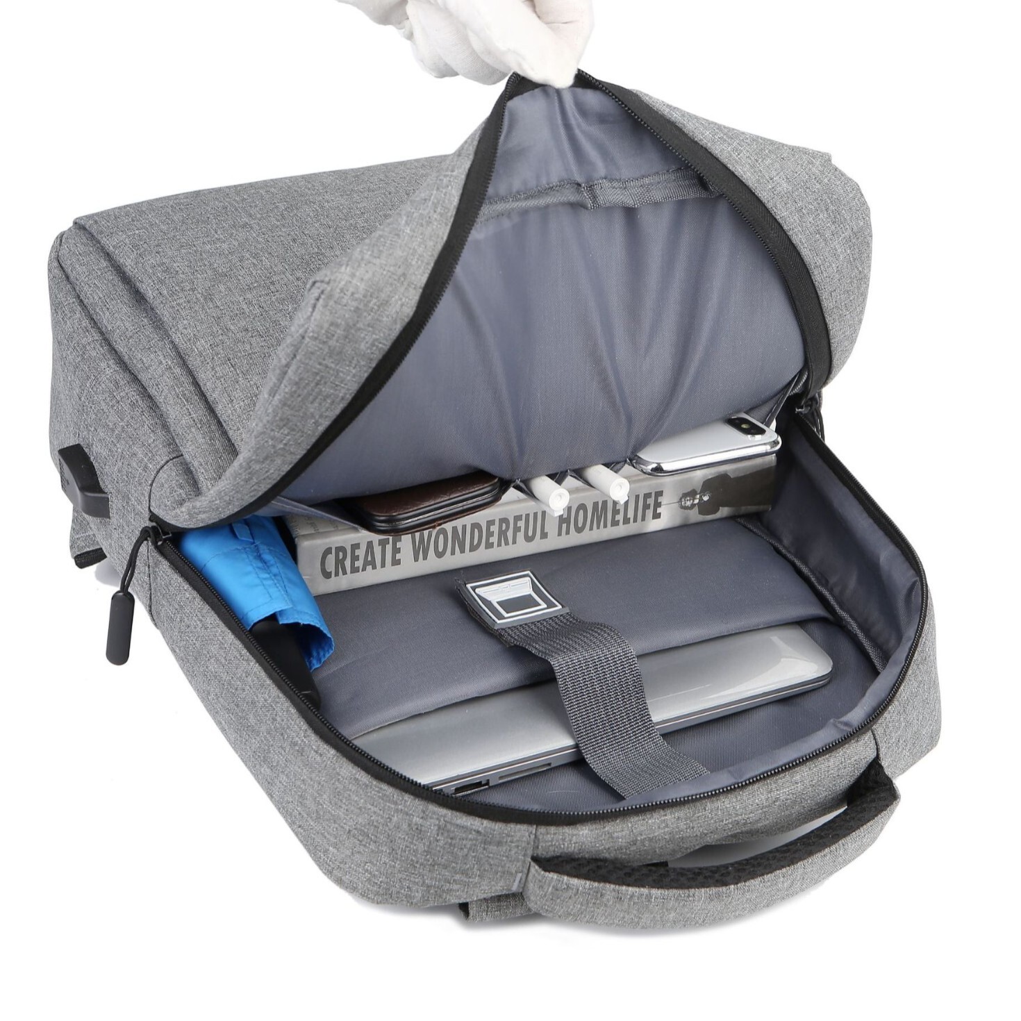 Fashion new sports outdoor bag trend large capacity Oxford cloth backpack inch business backpack laptop bag student backpack fashionable commuting fas