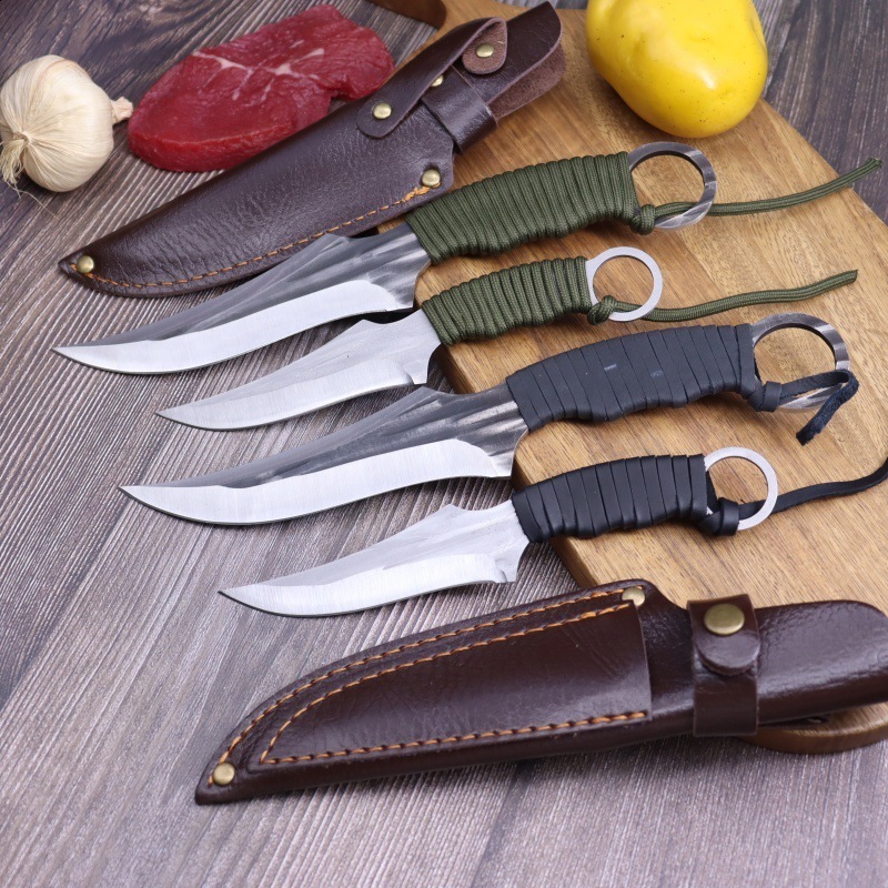 WXCOO Kitchen Knife Hand-Forged Butcher Cleaver BBQ Knife Stainless Steel Boning Knife Fruit Paring Cooking Kitchen Accessories 251231