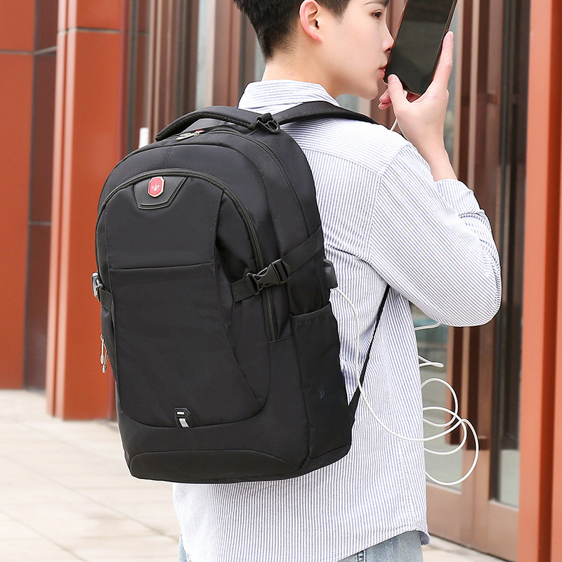 Fashion new sports outdoor bag light luxury fashion bag large capacity men s business backpack laptop backpack travel bag gift bag student backpack