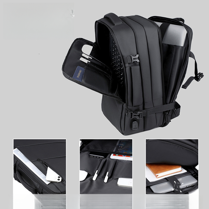 new elite backpack business multifunctional backpack expandable large capacity commuting leisure laptop bag lightweight waterproof bag