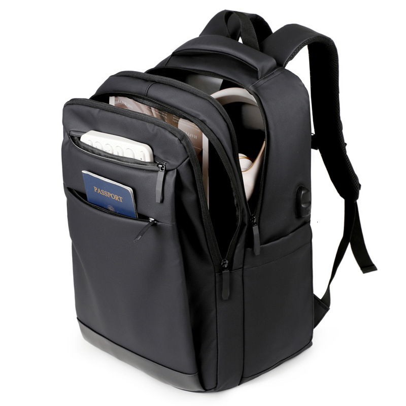 Fashion new men s backpack high end business laptop backpack large capacity travel backpack commuting laptop bag wallet card bag fashion bag