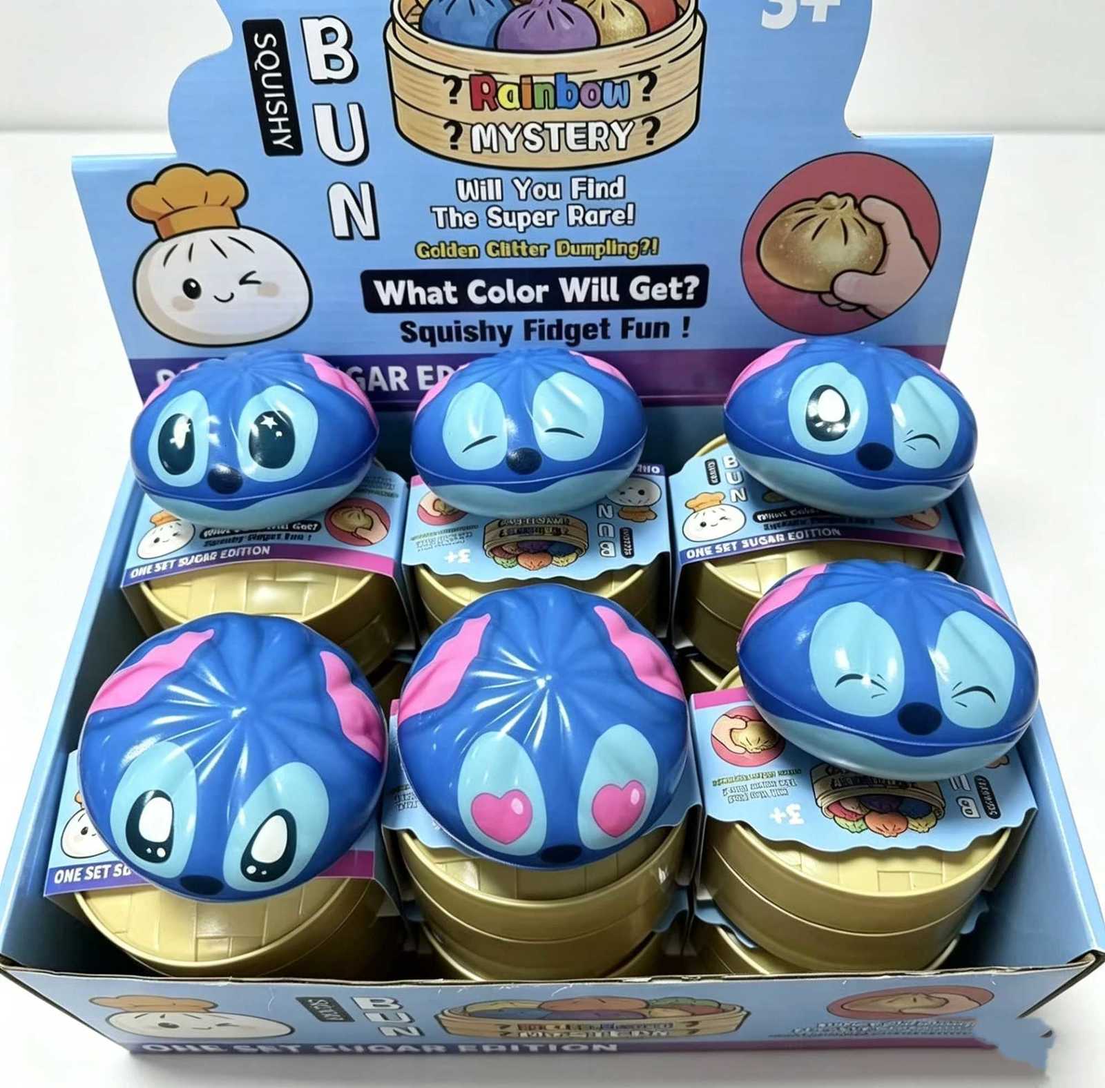 Stress 2026 Hot PU Soft Relief Squishy Toy - Cartoon Stitch Slow Rebound Soup Dumpling Blind Box - Simulated Stress Relief C260706 - view 3