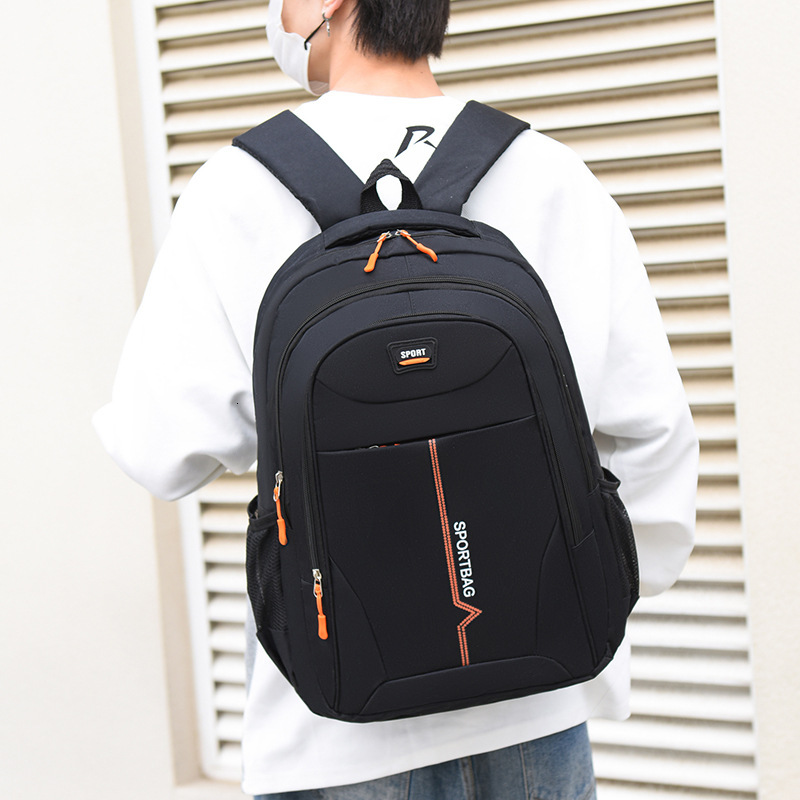 Fashion new luxury leisure backpack with neutral letter printing student backpack outdoor waterproof laptop business backpack sports outdoor bag