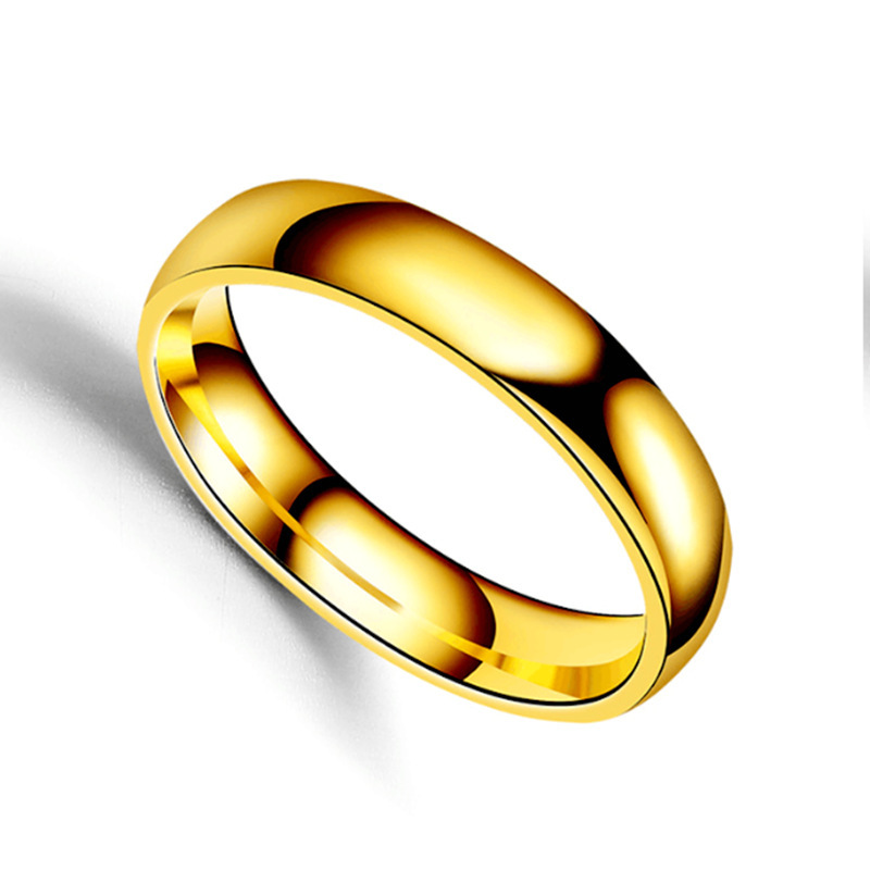 Simple 6mm Titanium Ring Women Men Prevent Allergy High Polished Wedding Rings Stainless Steel Couple Finger Jewelry Gifts
