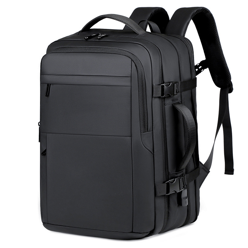 New Outdoor Bag Fashion Bag Backpack Men s High end Multi functional Backpack Waterproof Leather Film Large Capacity Business Travel Computer Bag