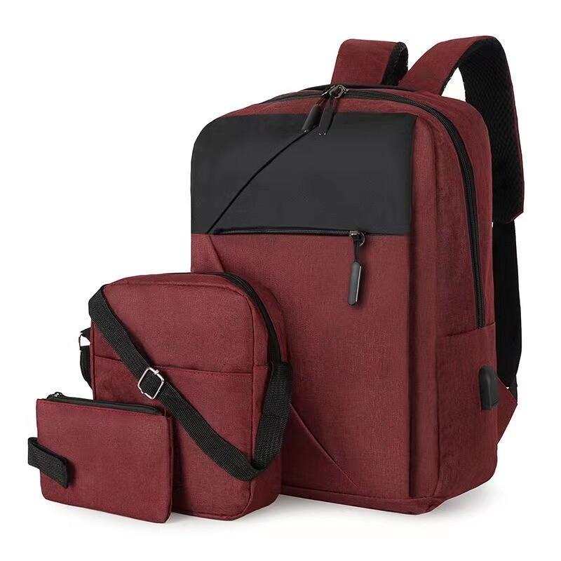 New Elite Backpack Large Capacity Men s Trendy Multi functional Backpack Business Outdoor Travel High School Student Backpack Fashion Bag