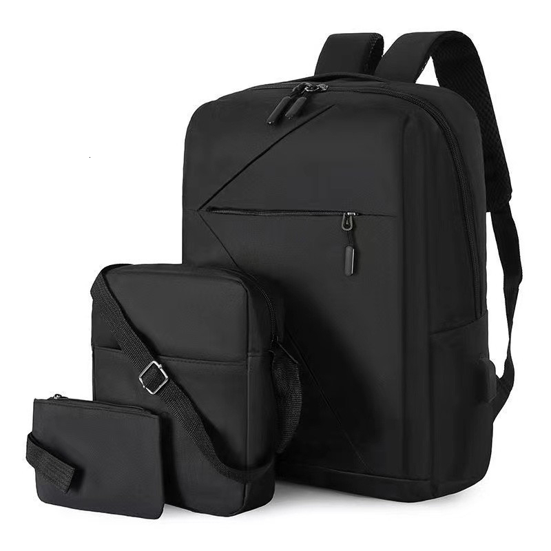 New Elite Backpack Large Capacity Men s Trendy Multi functional Backpack Business Outdoor Travel High School Student Backpack Fashion Bag