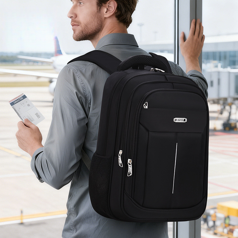 Fashion New Sports Outdoor Bag Large Capacity Business Leisure Outdoor Travel Backpack Solid Color Business Elite Multi functional Backpack Fashion Ba