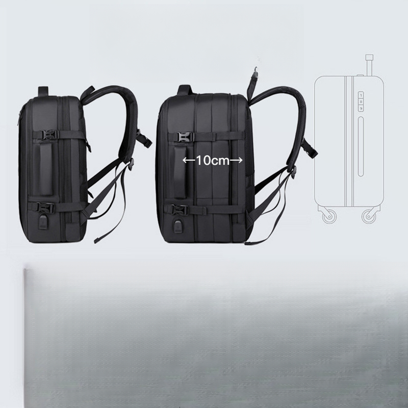 new elite backpack business multifunctional backpack expandable large capacity commuting leisure laptop bag lightweight waterproof bag