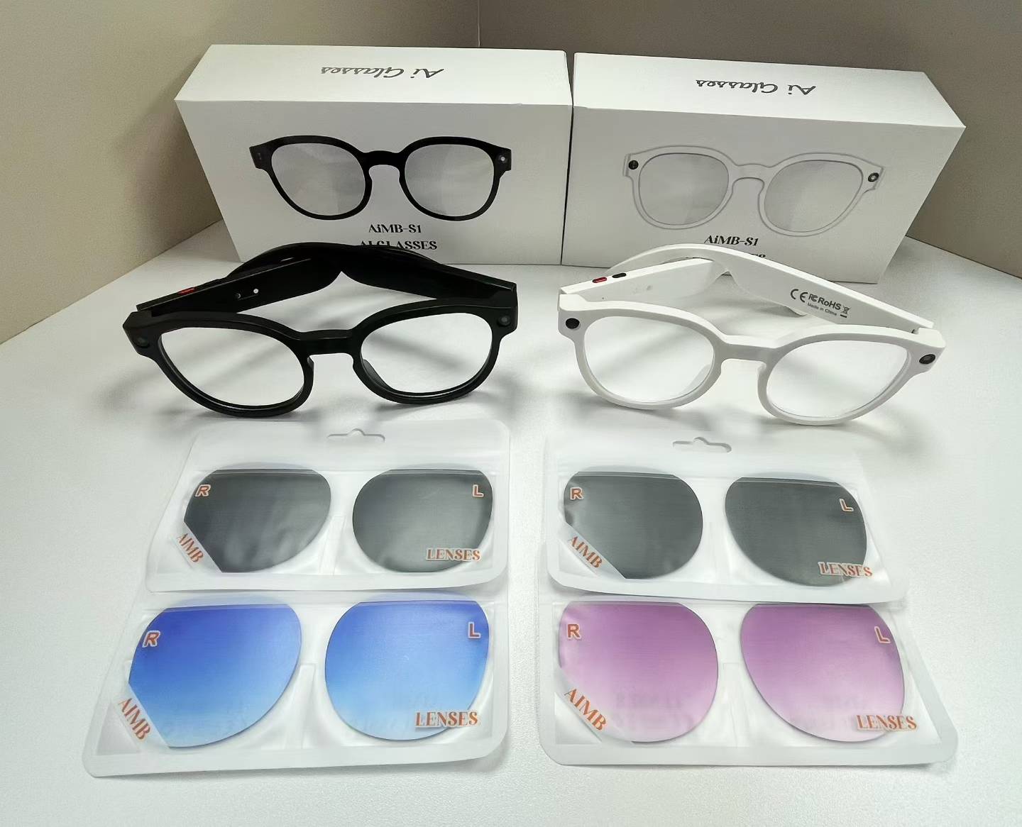 S1 Occhiali Da Sole Intelligenti Con Fotocamera Registrazione Video 1080P Tradu…