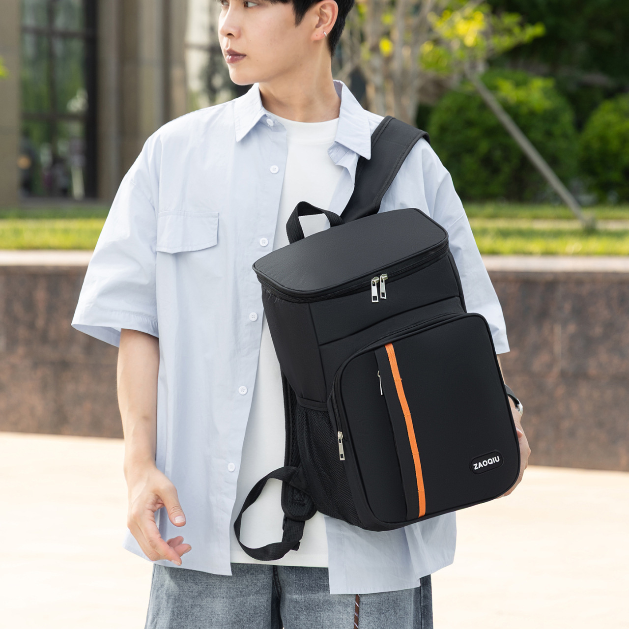 New Business Elite Multi functional Men s Daily Commuting Backpack Fashion Large Capacity Travel Bag and Insulated Cold proof Leak proof High end Back