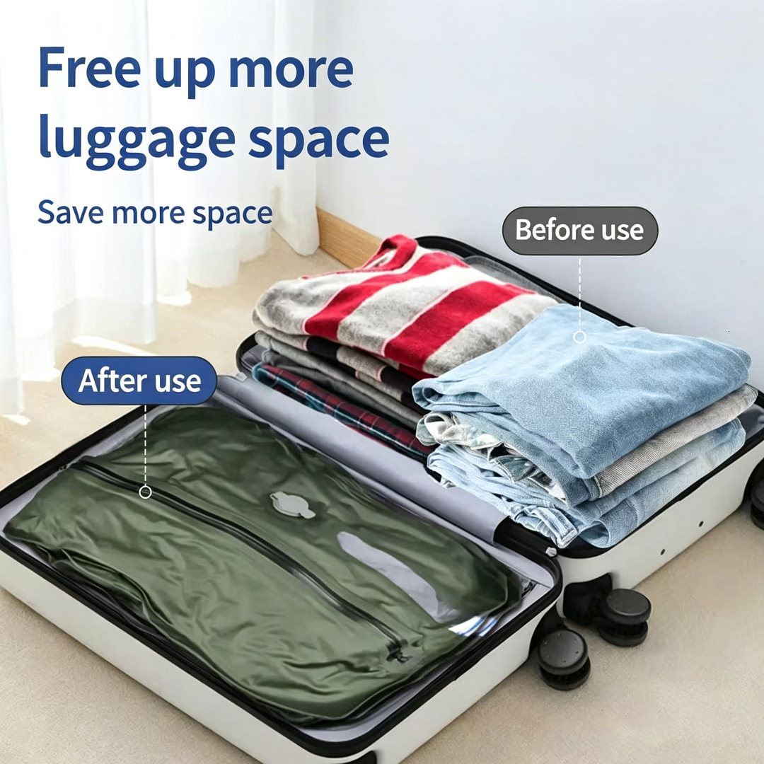 Fashion new backpack with vacuum compression bag moisture resistant compression bag for clothing sea surfing and heavy rain resistant multifunctional 