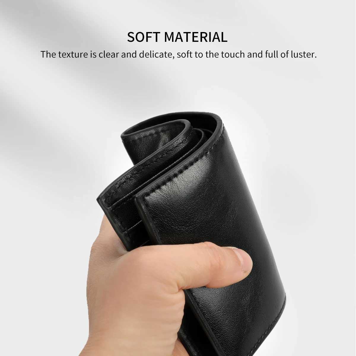 Wallets Quality Tigernu Men High Thin Money Purse Male Business Card Holder For Men Fashion PU Wallet Short Purse Light Card Bag H260707