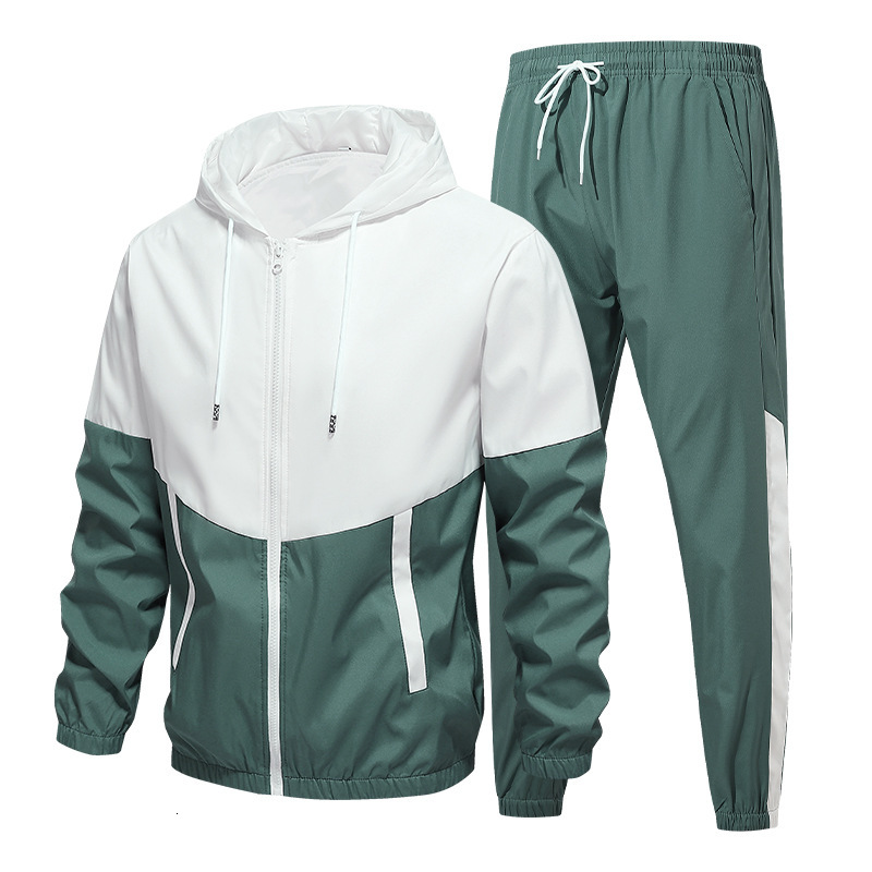 Casual Suit 2025 Autumn Jacket Set Sports Youth Trendy Stylish Fashion Brand Men's Clothing Long Sleeved Running Suit And Sports Suit