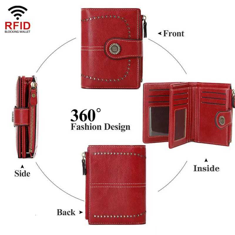 Women Rfid New Wallets Short Name Engraved Zipper Hasp Coin Pocket Women Purse Quality Card Holder Female Wallet H260707