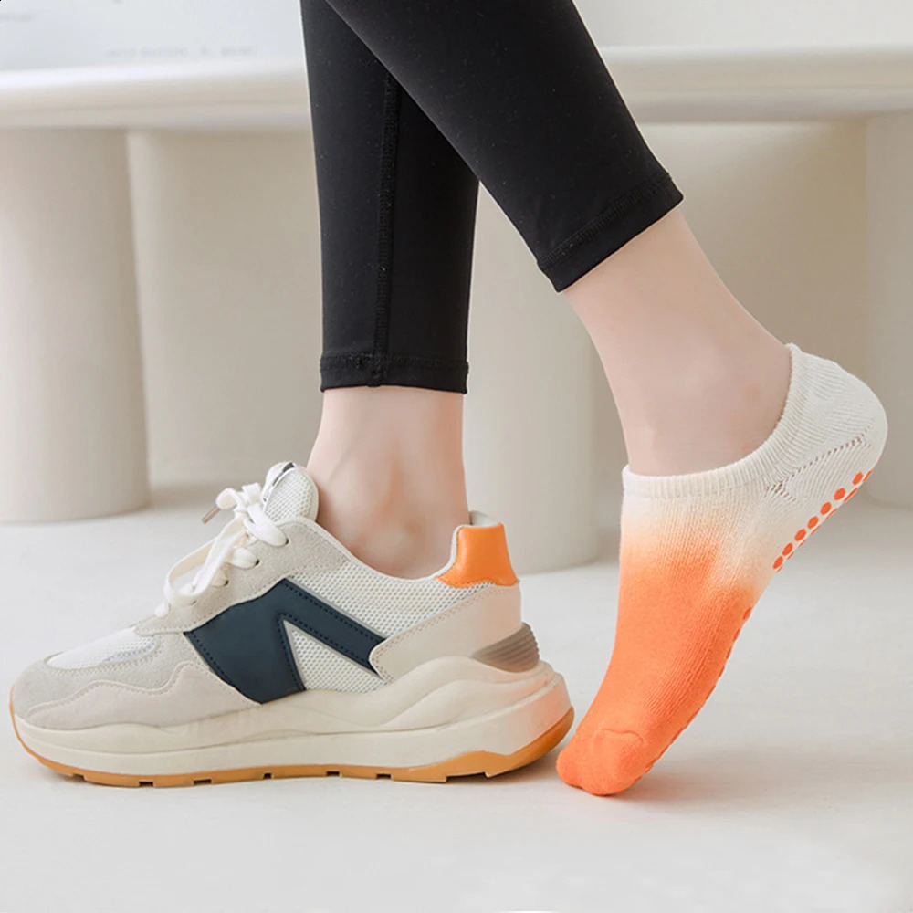 High Quality Cotton Non Slip Yoga Socks For Women Color Anklet Anti-Skid Pilates Barre Trampoline Fitness Sports Training Sock 260706BJ - view 7