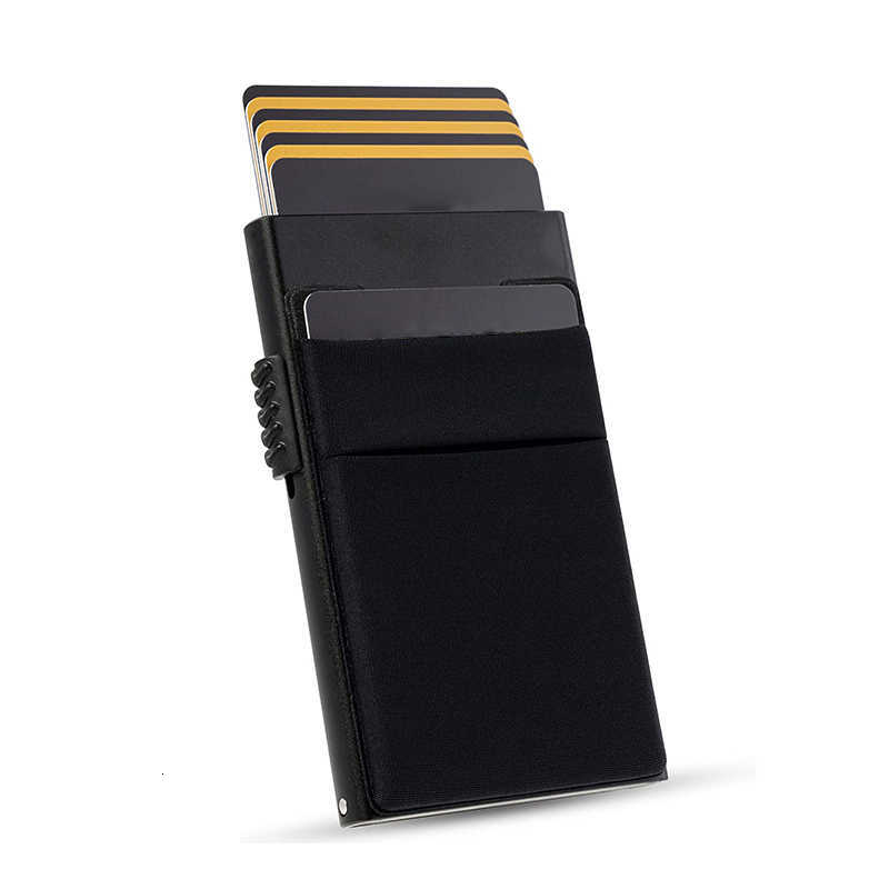 Coin with Card Pocket Case Holder Slim Wallet for 5-7 Cards Card Holder with RFID Wallet Mini Aluminum Smart Wallet H260707