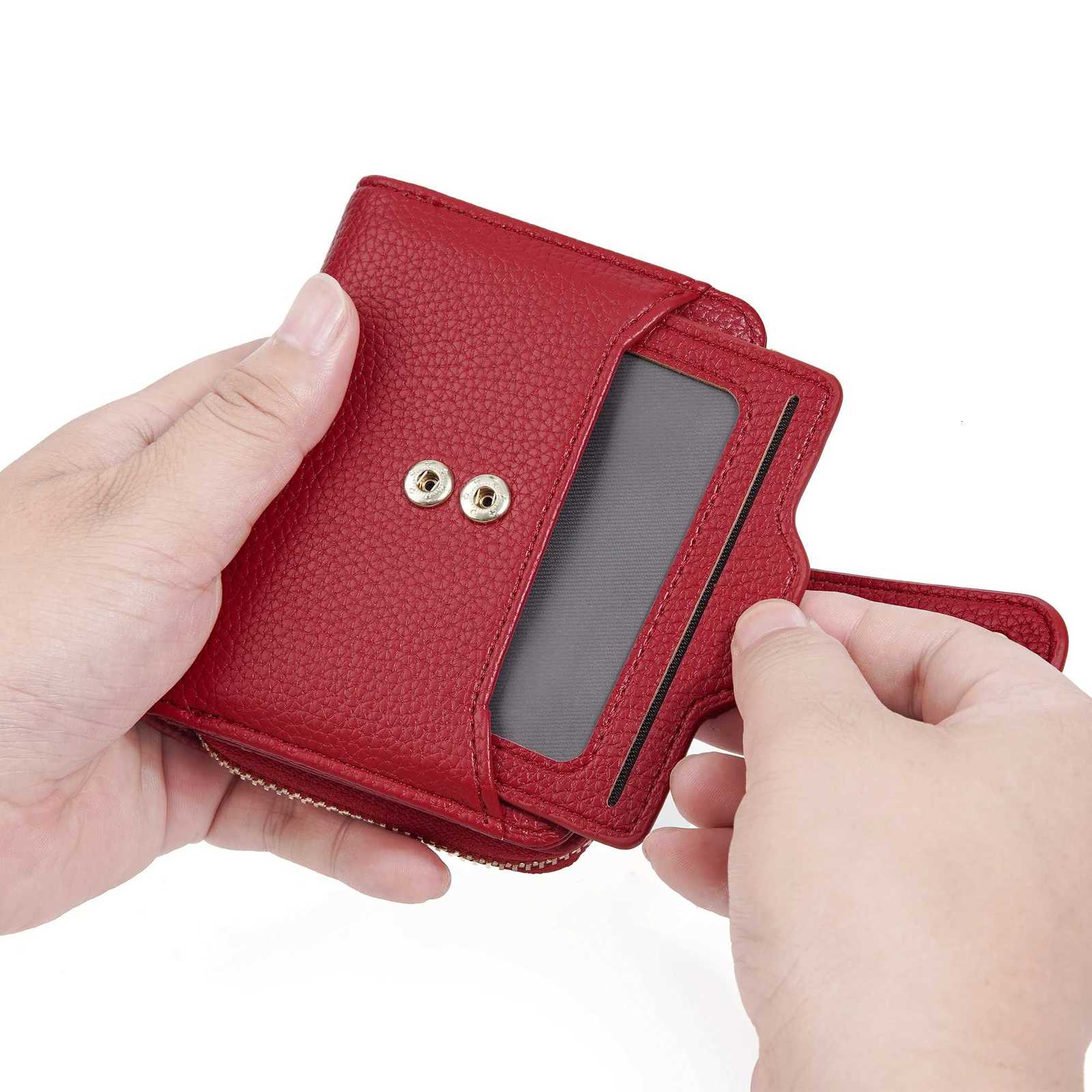 Zip Baellerry Women Around Stylish Card Wallet Multi-Functional RFID Blocking Purse 6 Card Slots and Coin Pocket Minimalist Gift H260707