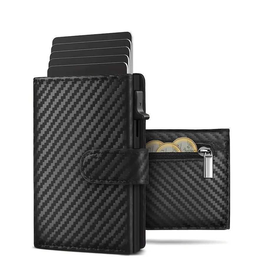Coin with Mens Case Wallet RFID Protection Slim Wallet Card Wallet Small Wallet H260707