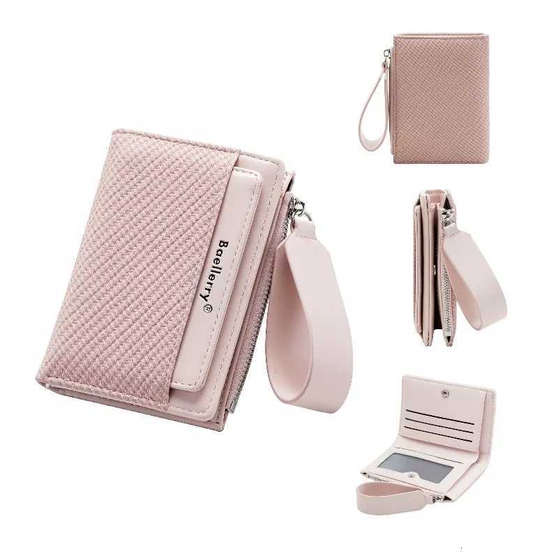 Baellerry Fashion Zipper Wallets Coin Purse Hand Womens Short Wallet Bifold Multi-slot Card Holder H260707