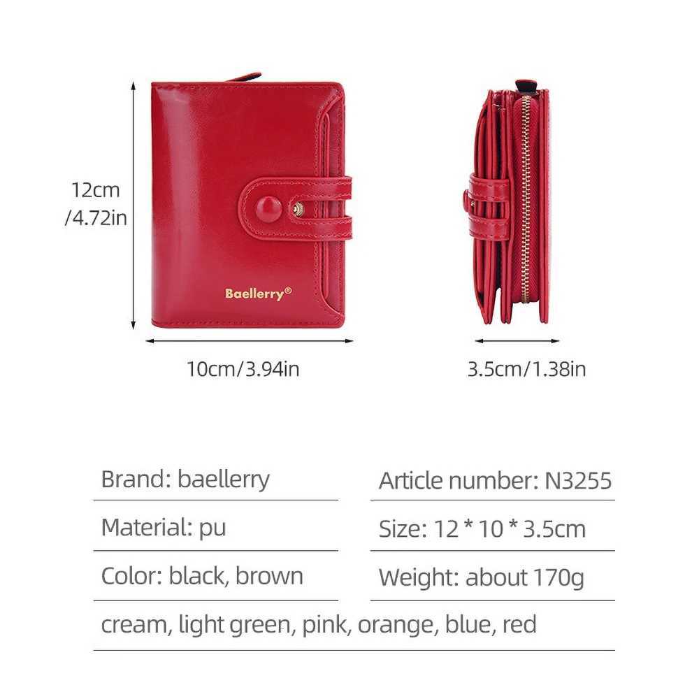 Oiled Waxed Leather Wallet Womens - Closure Vertical Zipper Coin Pocket 6 Card Slots Heritage Design H260707