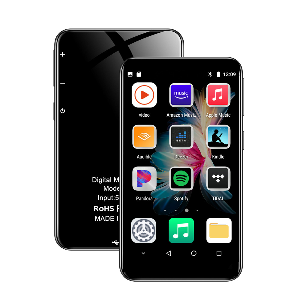 Music Player WIFI MP3 MP4 Player 4-Inch Touch Screen Bluetooth For Android 8.1 With Speaker, FM, E-Book, Recorder, Video Durable