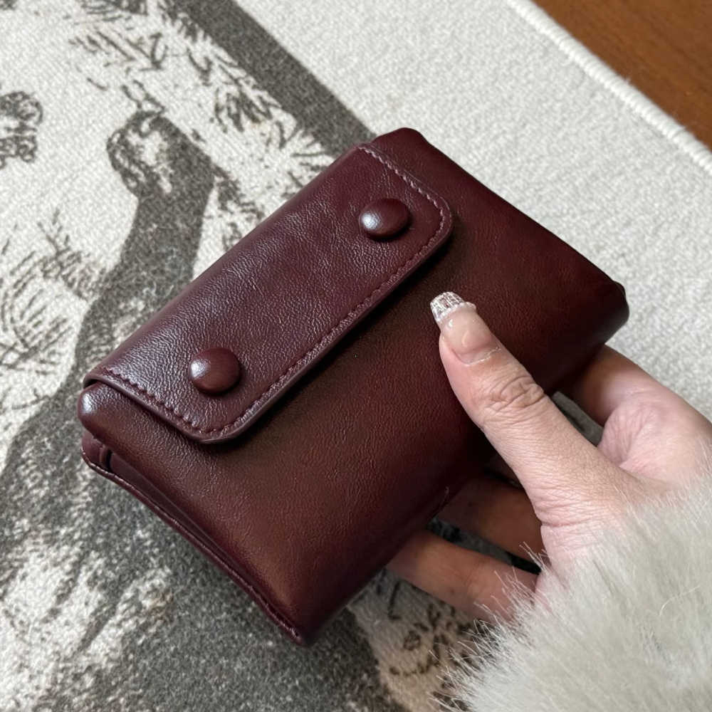 Wallet Ort Leather Texture for Women Multi-Purpose Coin Purse Zipper Closure Fre Sle Student Faion 2026 Korean New Model H260707