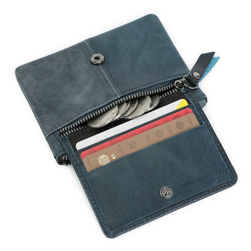 And New Womens Cow Leather Mens Card Bag Coin Purse Slim Holder Wallet For Men and Women ID Card Pocket H260707
