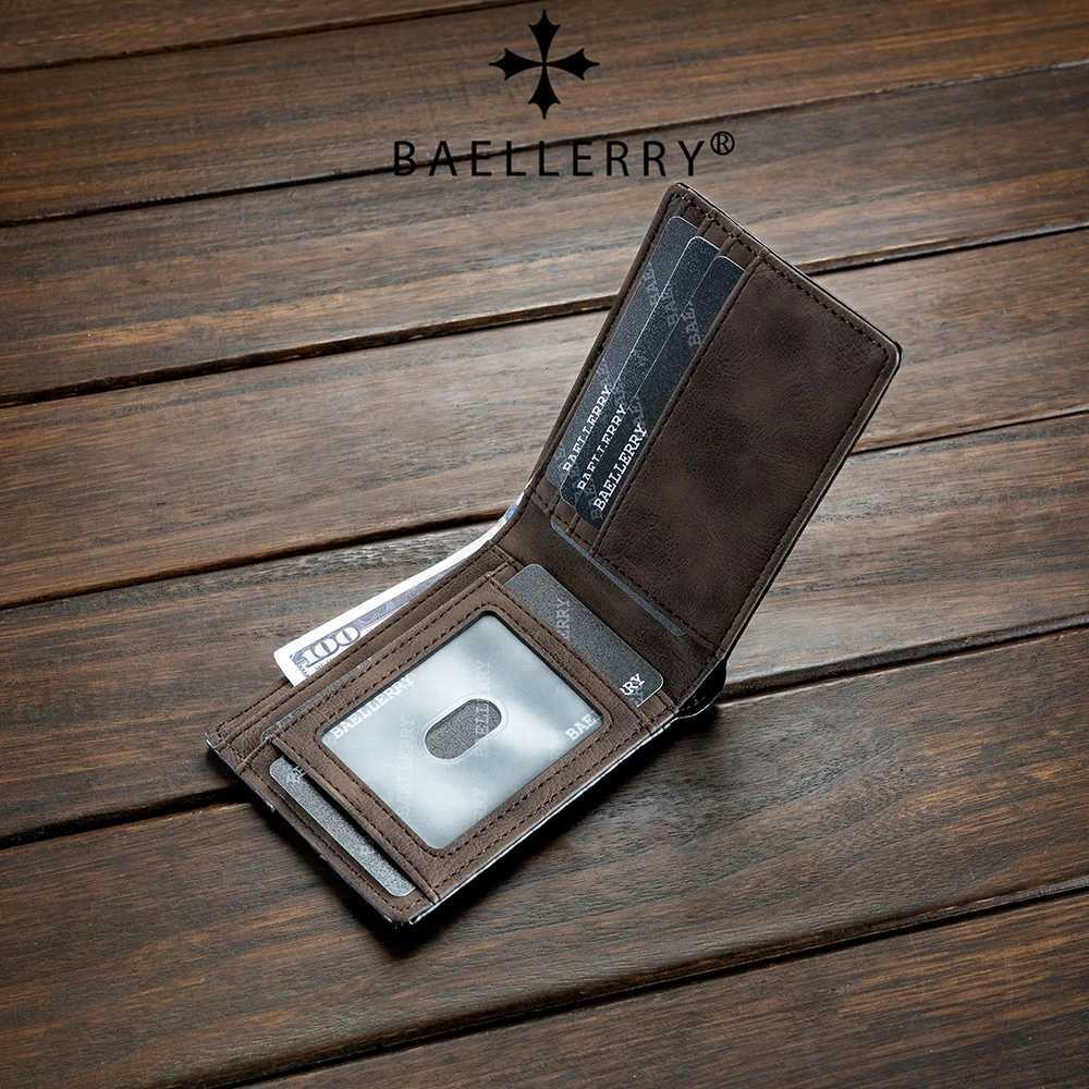 Men Short Wallets Business New Carbon Fiber Short Card Slot High Quality Simple Slim Card Bag Male Purses Photo Holder H260707