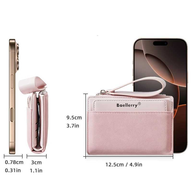 Wallets Capacity Women New Big Short Card Holder Female Purse Zipper Coin Pocket Photo Holder Simple Money Clips for H260707