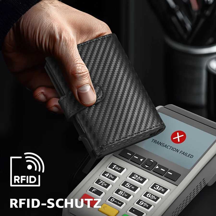 Coin with Mens Case Wallet RFID Protection Slim Wallet Card Wallet Small Wallet H260707
