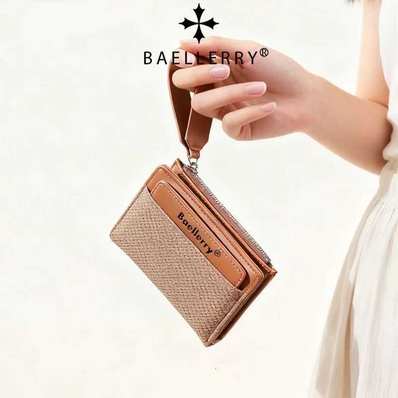 Baellerry Fashion Zipper Wallets Coin Purse Hand Womens Short Wallet Bifold Multi-slot Card Holder H260707