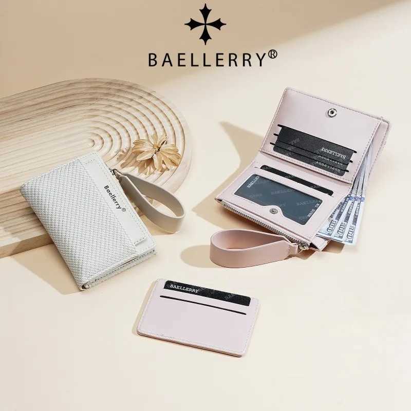 Baellerry Fashion Zipper Wallets Coin Purse Hand Womens Short Wallet Bifold Multi-slot Card Holder H260707