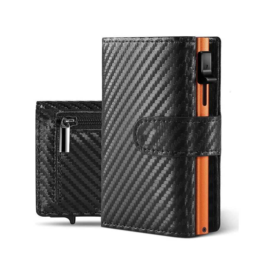 Coin Pop Up Wallet with Compartment RFID Protection Holder Wallet for Men H260707