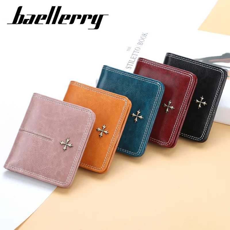 Wallets Short Women Baellerry New High Quality Slim Card Clips Zipper Female Coin Purses Photo Holder Mini Wallet For H260707