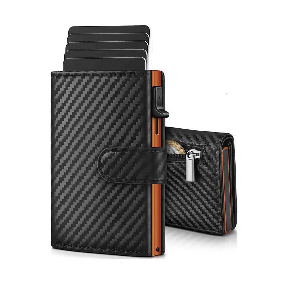 Coin Pop Up Wallet with Compartment RFID Protection Holder Wallet for Men H260707