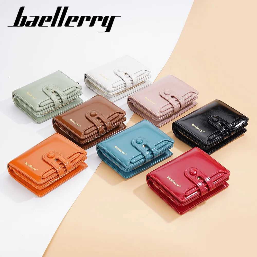Oiled Waxed Leather Wallet Womens - Closure Vertical Zipper Coin Pocket 6 Card Slots Heritage Design H260707