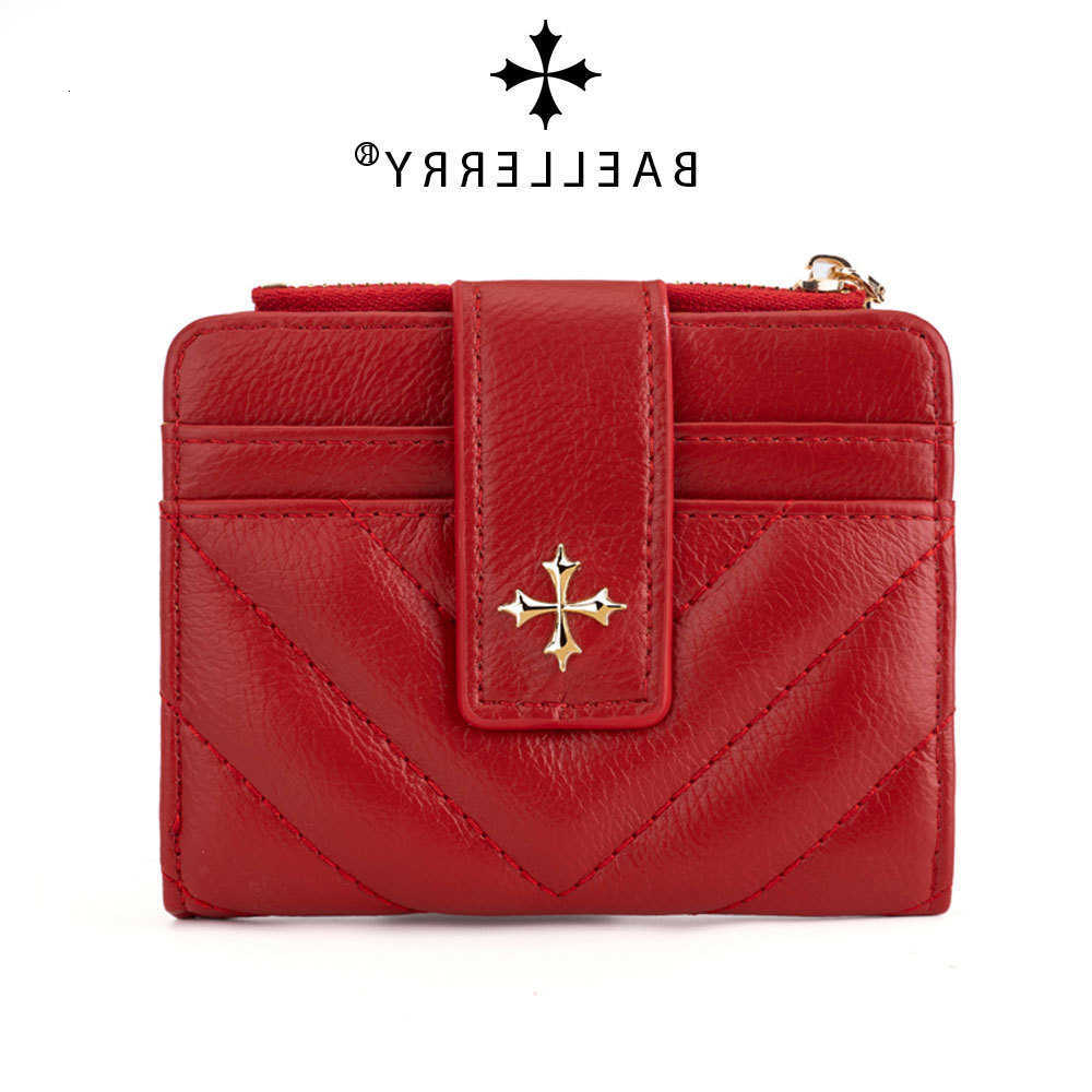 Women Baellerry New Short Simple Wallet High Quality Card Holder Zipper Coin Pocket Female Purses Small Womens Card Bag H260707