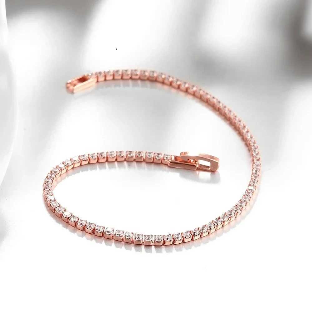 925 Sterling Silver Bracelet 16CM To 19CM Tennis Bracelet 25MM Zirconia Anniversary Gift H260707