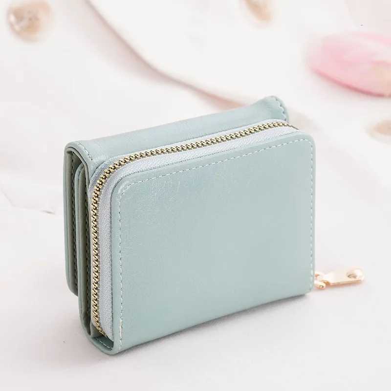 Cash ID Card Wallet Womens Wallet Small Wallet Short Wallet Card Bag Zipper Wallet Multi-layer Three-fold H260707