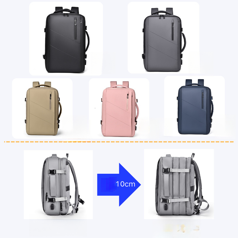 new commuter backpack with large capacity men s high end feel backpack computer bag high end business bag expandable backpack