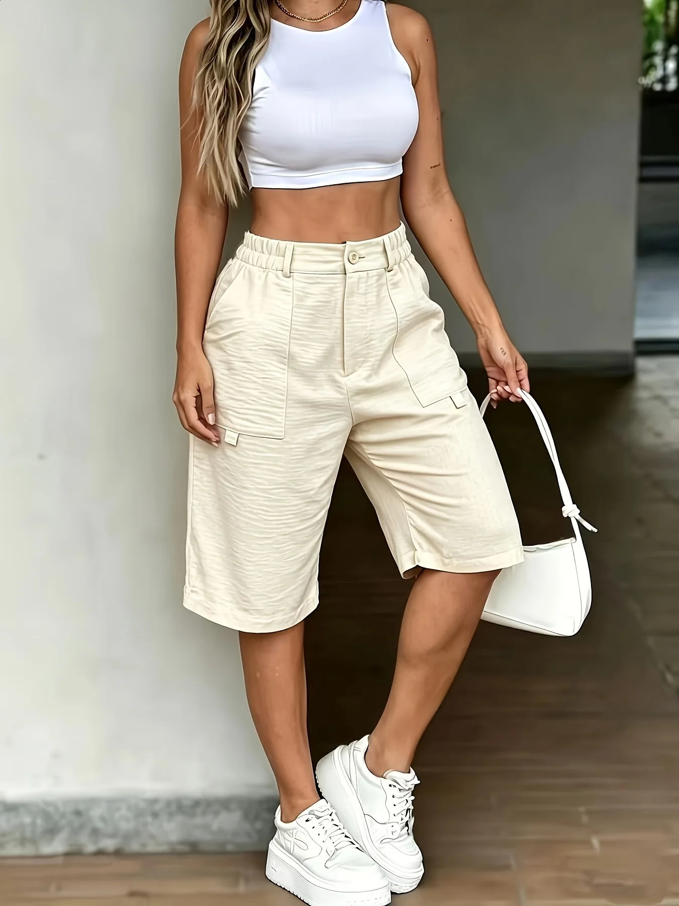 Ladies Fashion Streetwear Casual Womens Shorts 260707