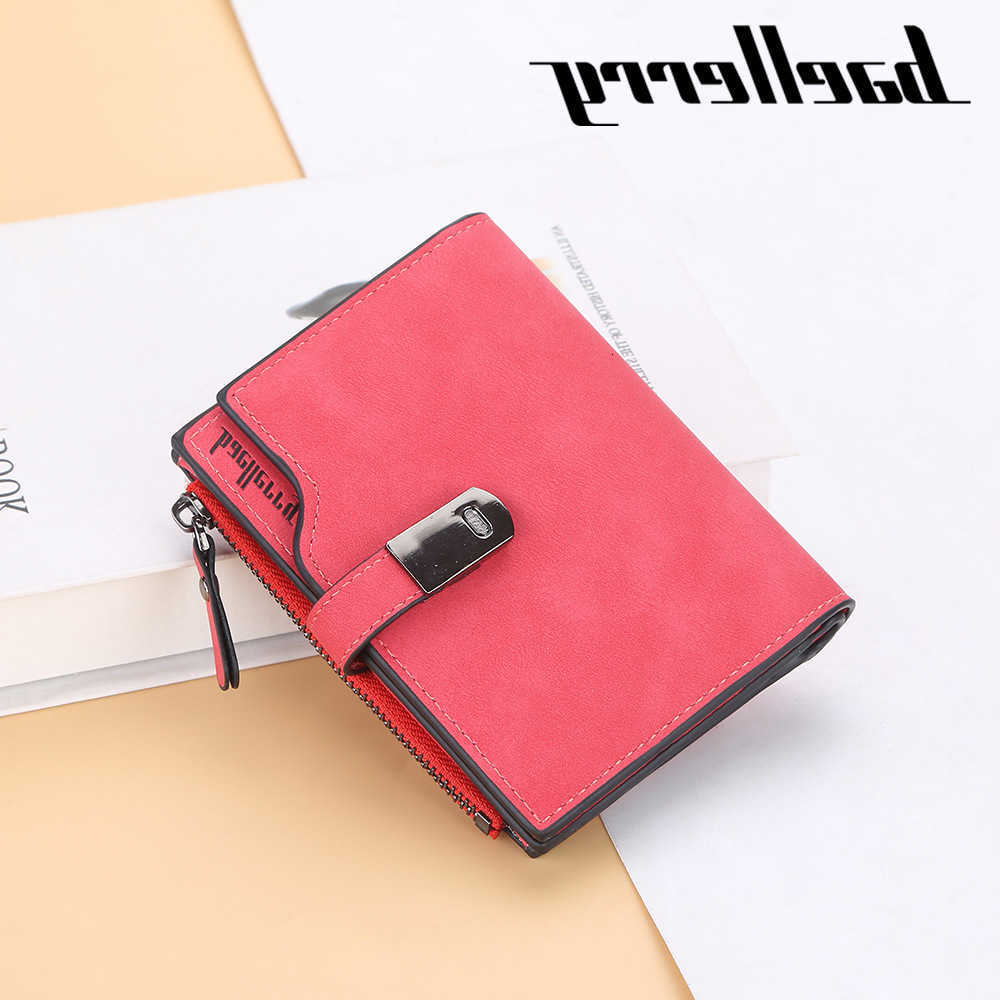 Magnetic Baellerry Women Wallets Short Top Quality Card Holder Female Purse Zipper Wallet For Women H260707