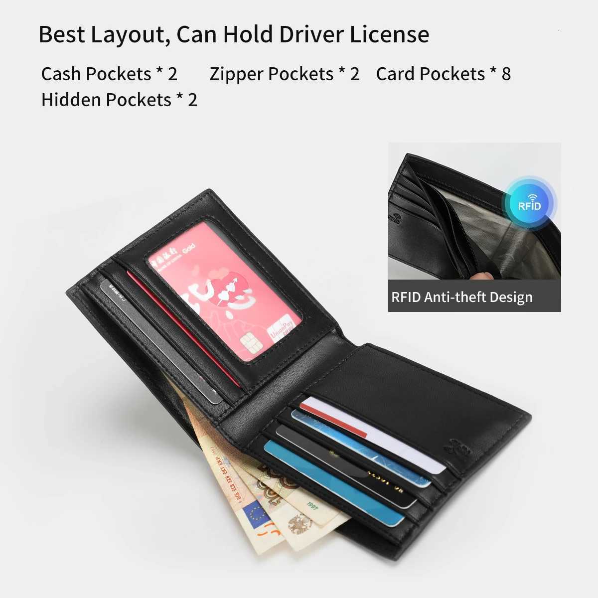 Wallets Quality Tigernu Men High Thin Money Purse Male Business Card Holder For Men Fashion PU Wallet Short Purse Light Card Bag H260707